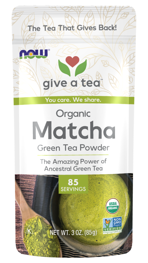 NOW MATCHA GREEN TEA POWDER , ORGANIC