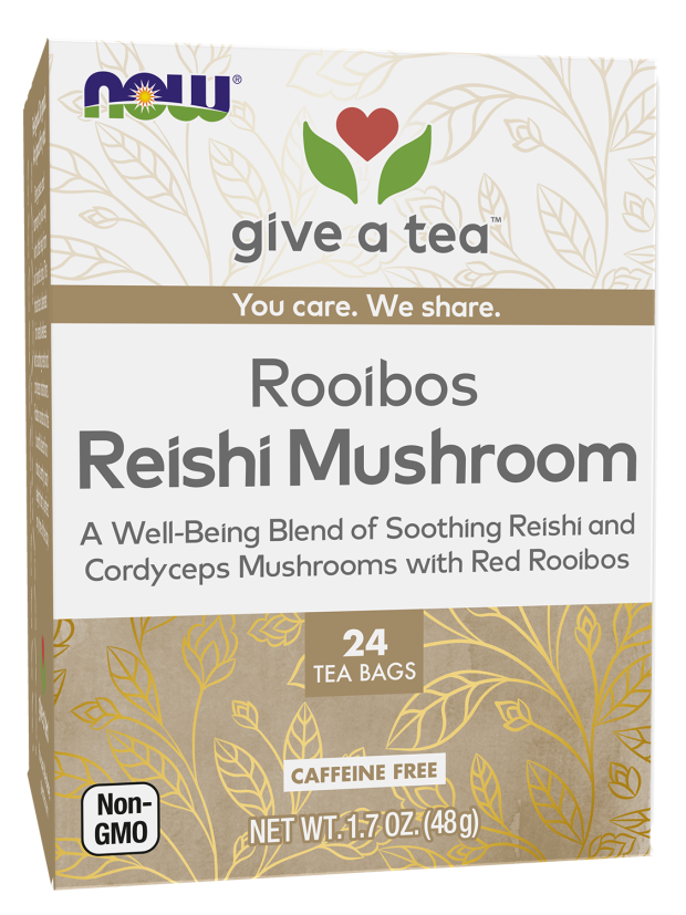 NOW ROOIBOS REISHI MUSHROOM TEA