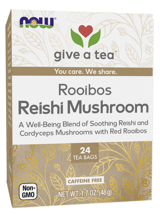 NOW ROOIBOS REISHI MUSHROOM TEA