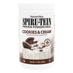 NaturesPlus SPIRU-TEIN® Protein Powder Meal** - Cookies and Cream
