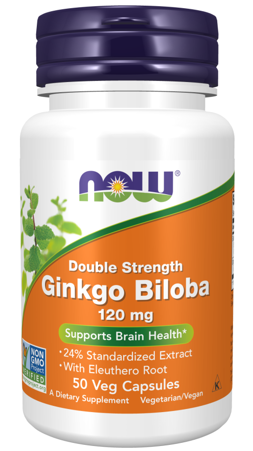 NOW GINKGO BILOBA, DOUBLE STRENGTH 120 MG
