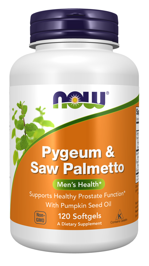 NOW SAW PALMETTO & PYGEUM 120 SOFTGELS