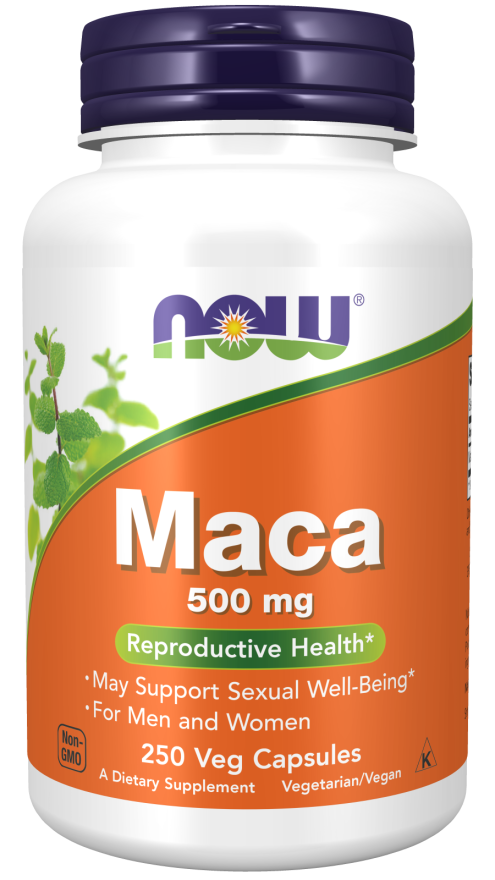 NOW MACA 500 MG 250 VEG CAPSULES