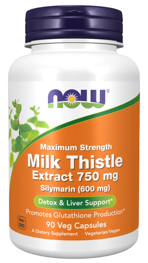 NOW MILK THISTLE EXTRACT 750 MG SILYMARIN (600 MG), MAXIMUM STRENGTH