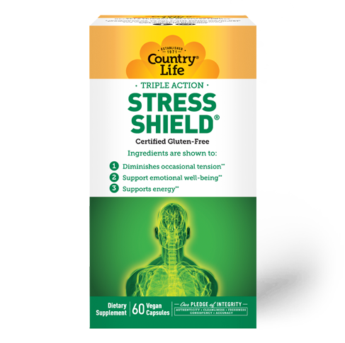 COUNTRY LIFE STRESS SHIELD 60 VEG CAPSULES