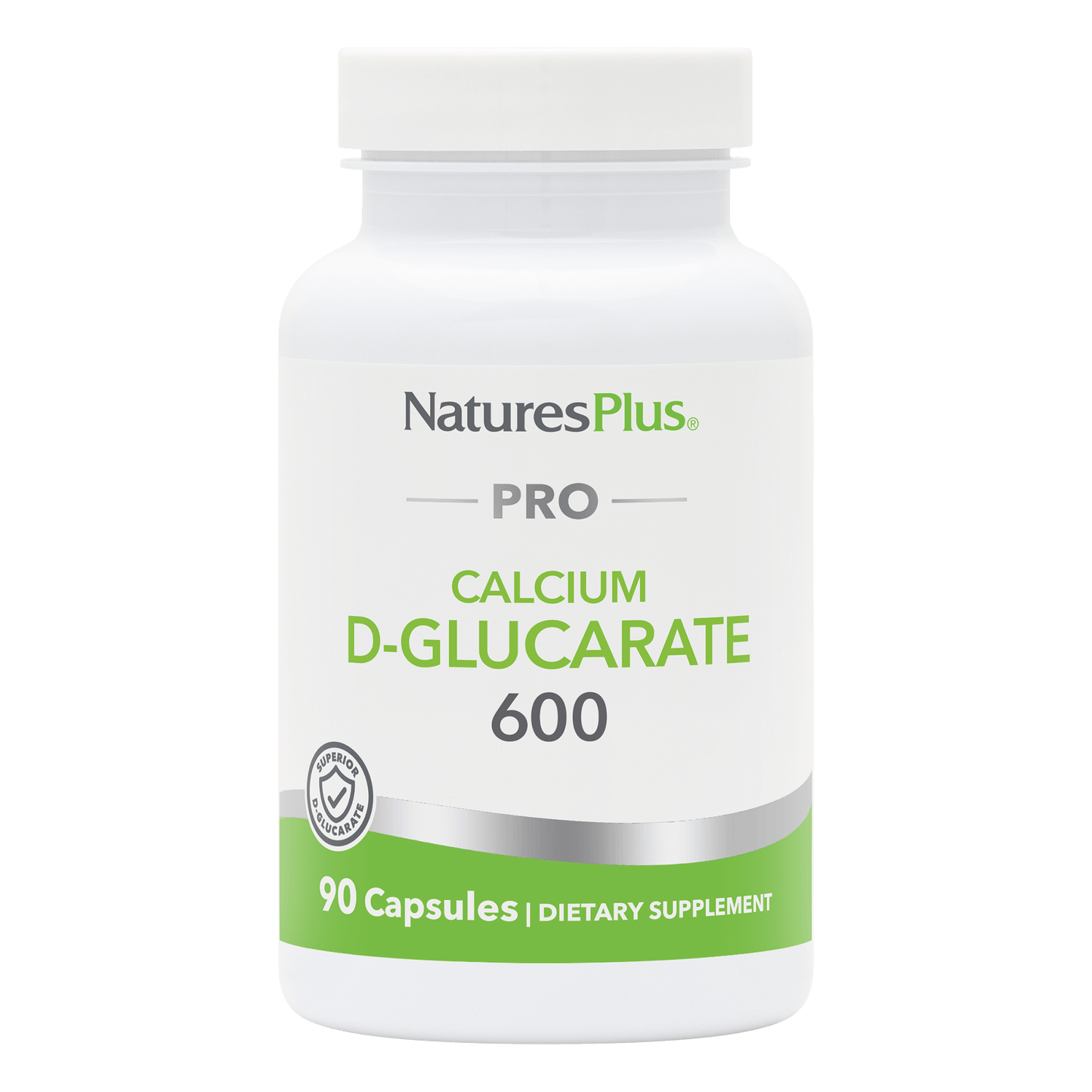NaturesPlus PRO Calcium D-Glucarate (CDG) 600 MG Capsules