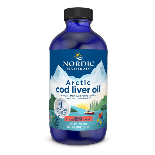 NORDIC NATURALS ARCTIC COD LIVER OIL STRAWBERRY 8OZ