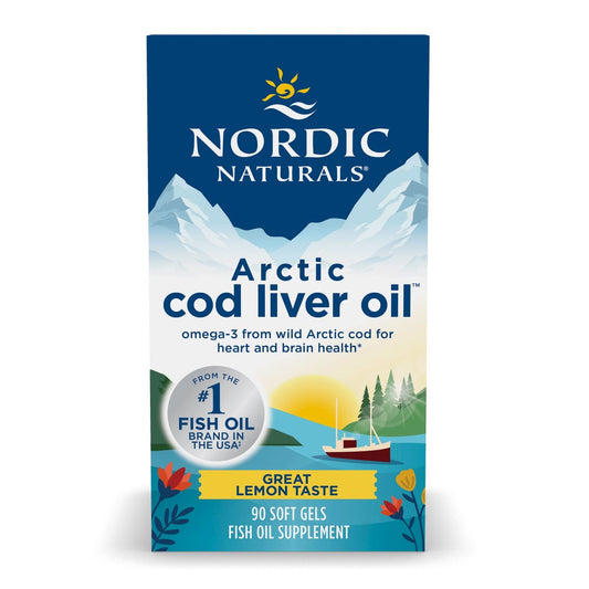 NORDIC NATURALS ARCTIC COD LIVER OIL LEMON 90 SOFTGELS
