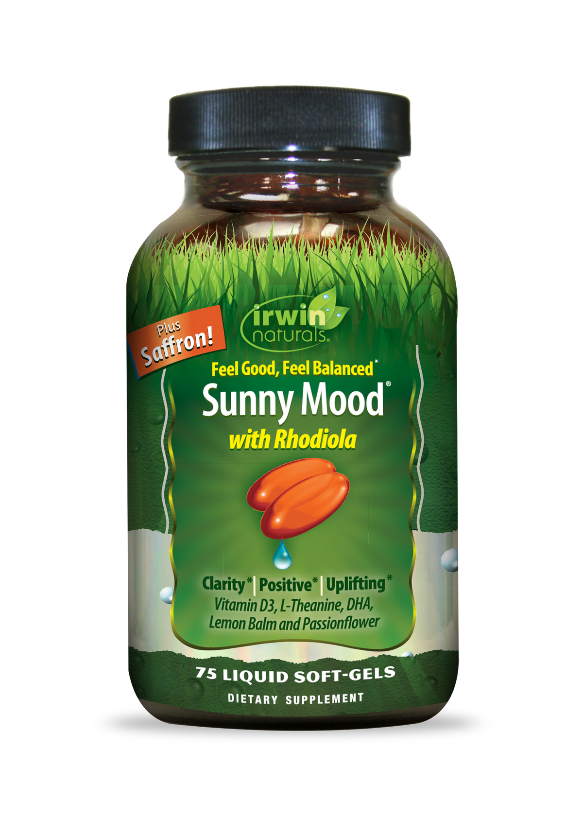 IRWIN NATURALS SUNNY MOOD WITH RHODIOLA 75 SGELS