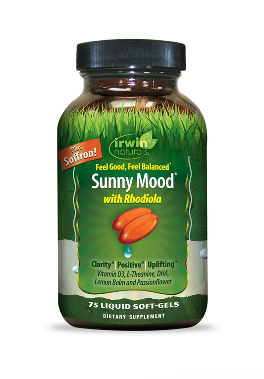 IRWIN NATURALS SUNNY MOOD WITH RHODIOLA 75 SGELS