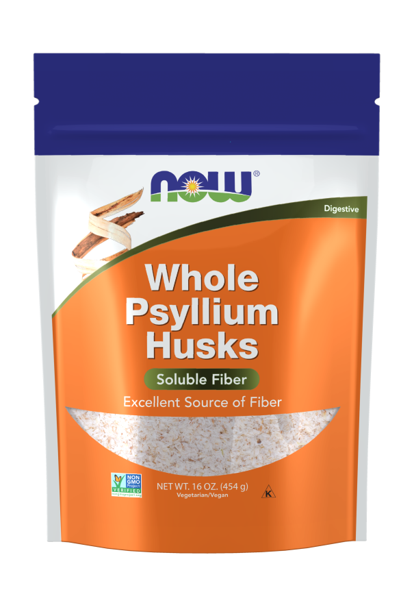 NOW WHOLE PSYLLIUM HUSKS 16 OZ