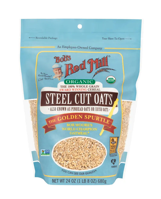 BOB'S OATS STEEL CUT ORGANIC 24OZ
