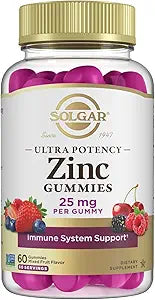 Solgar Ultra Potency Zinc Mixed Fruit Gummies