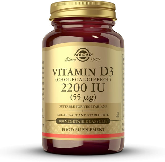 Solgar Vitamin D3 2,200Iu 100 Veg Capsules