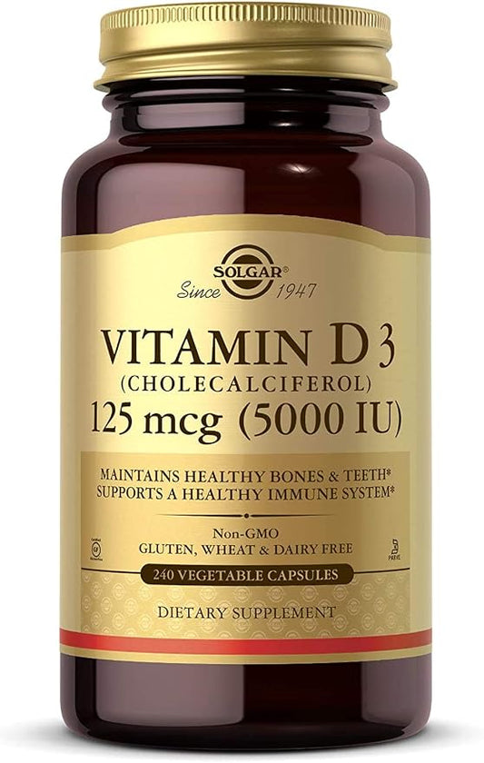 Solgar Vitamin D3 5,000Iu 240 Capsules
