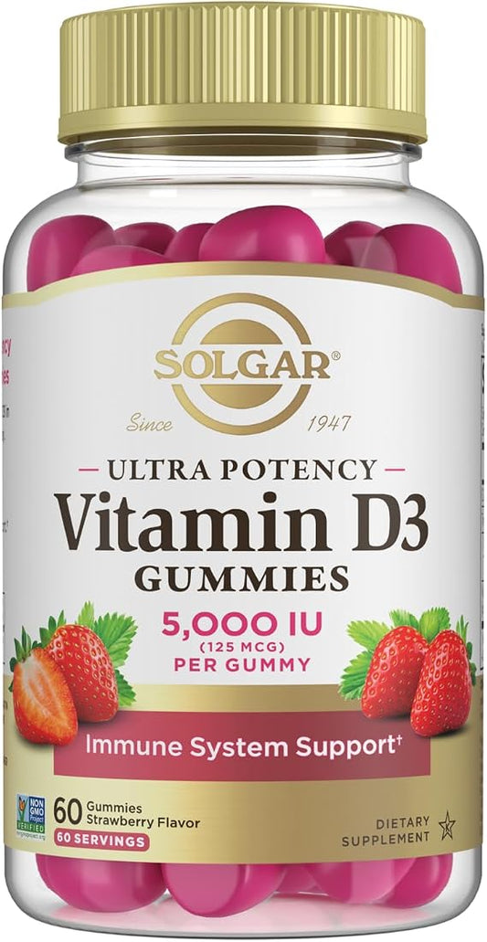 Solgar Vitamin D3 Gummy 5,000 Iu 60Gum