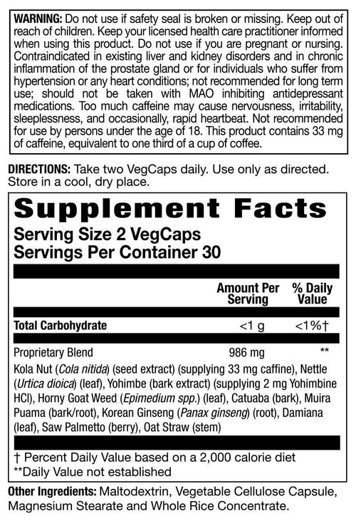 ACTION LABS MALE PERFORMANCE COBRA (B27)