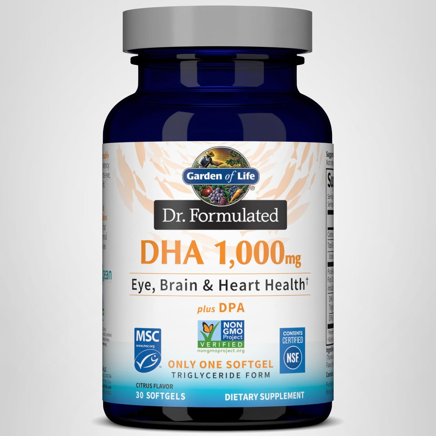 GARDEN OF LIFE DR. FORMULATED DHA 1000MG 30 SOFTGELS