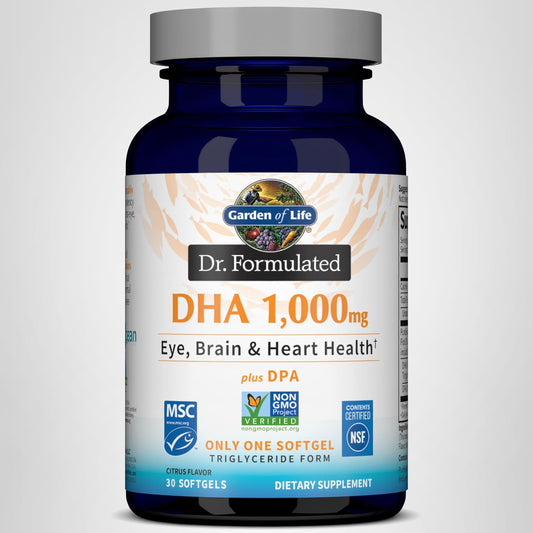GARDEN OF LIFE DR. FORMULATED DHA 1000MG 30 SOFTGELS