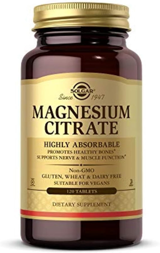 Solgar Magnesium Citrate 120Tablets