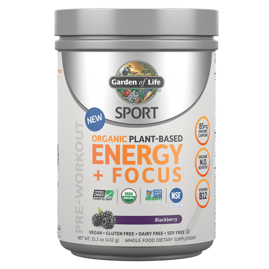 GARDEN OF LIFE ORGANIC SPORT ENERGY +BLACKBERRY POWDER