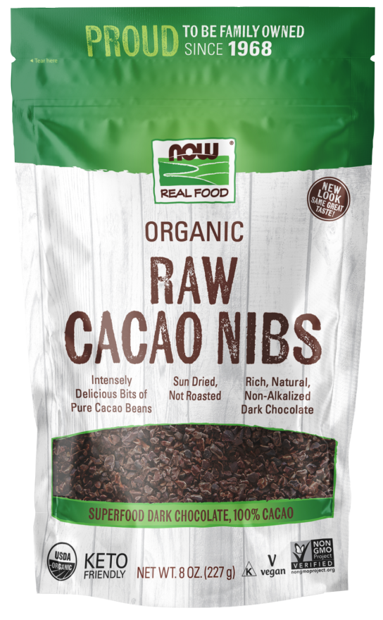 NOW CACAO , RAW & ORGANIC