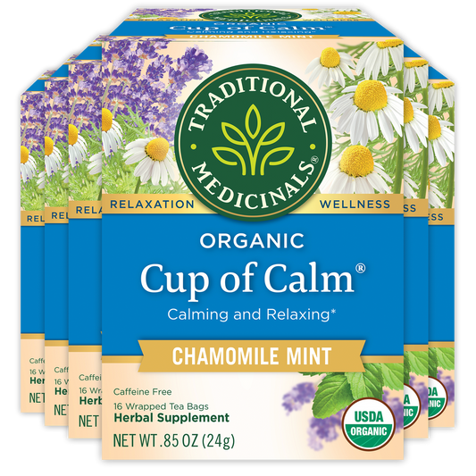 TRADITIONAL MEDICINALS TEA CUP OF CALM CHAMOMILE MINT
