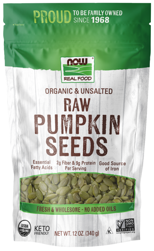 NOW PUMPKIN SEEDS RAW ORGANIC
