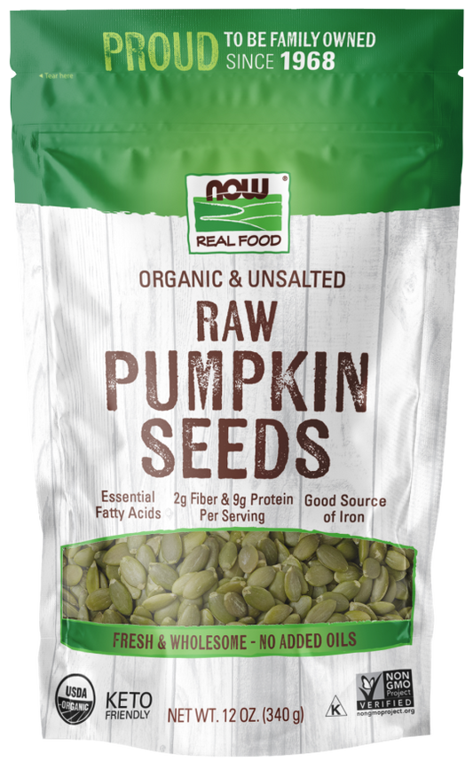 NOW PUMPKIN SEEDS RAW ORGANIC