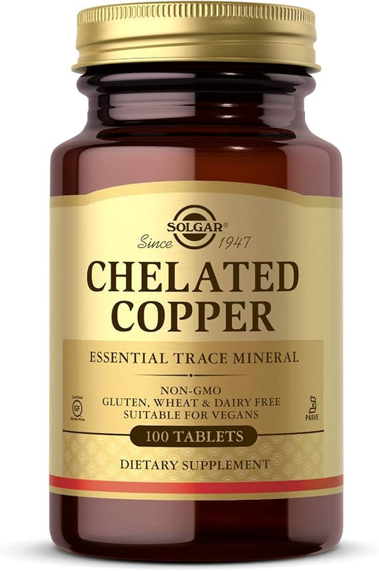 Solgar Chelated Copper 2.5Mg 100 Tablet