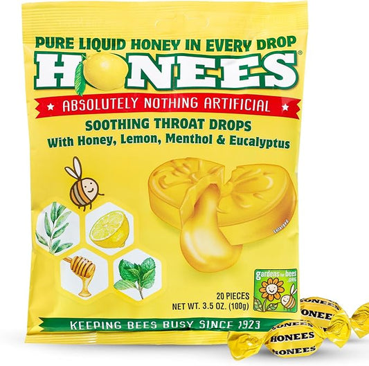 Ambrosoli Honees Filled Honey Lemon Cough Drops