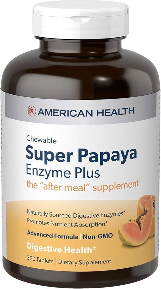 AMERICAN HEALTH SUPER PAPAYA ENZYME PLUS 360 TABLET