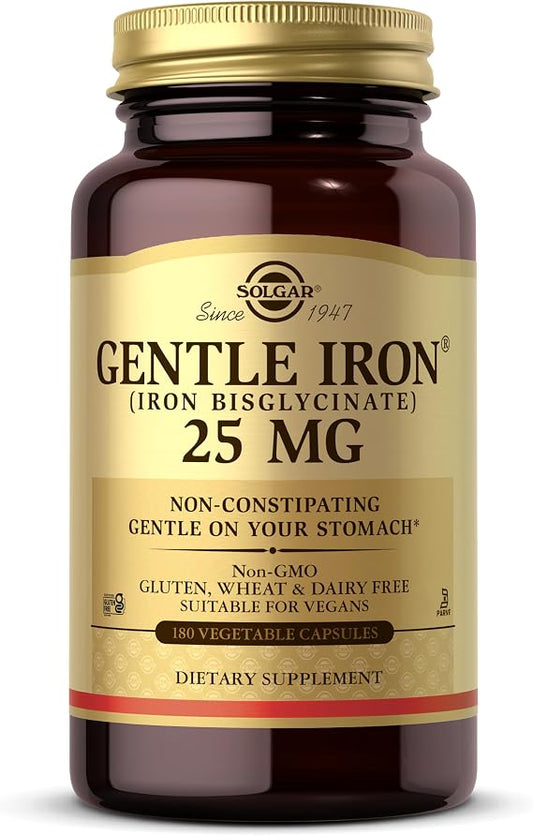 Solgar Gentle Iron 25Mg 180 Capsules