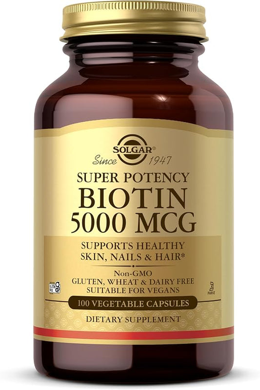 Solgar Biotin 5000Mcg 100 Capsules