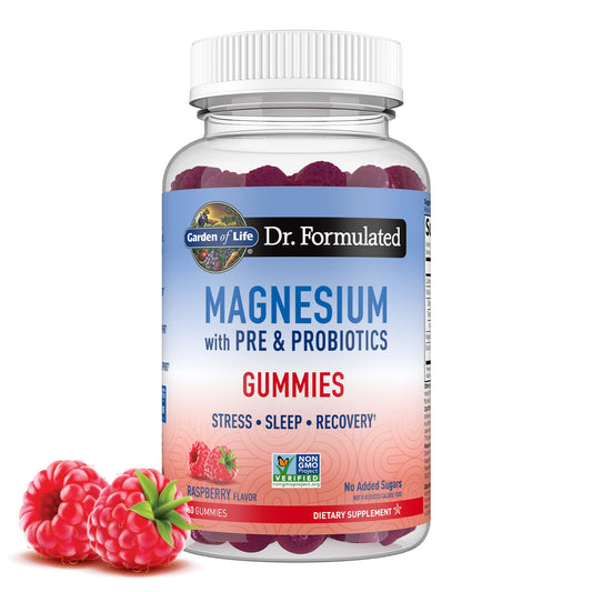 GARDEN OF LIFE DR. FORMULATED MAGNESIUM PRE/PROBIOTICS RASPBERRY 60 GUMM