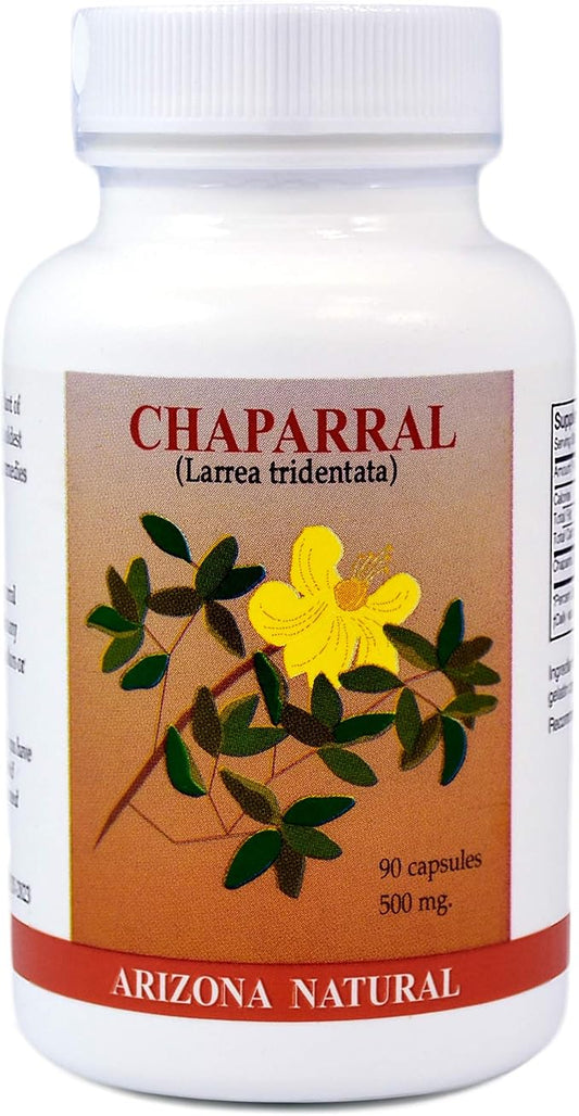 Arizona Natural Chaparral 500 Mg 90 Capsules