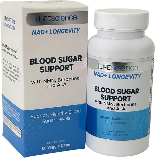 1Lifescience NAD Plus Blood Sugar Support NMN Berberine ALA