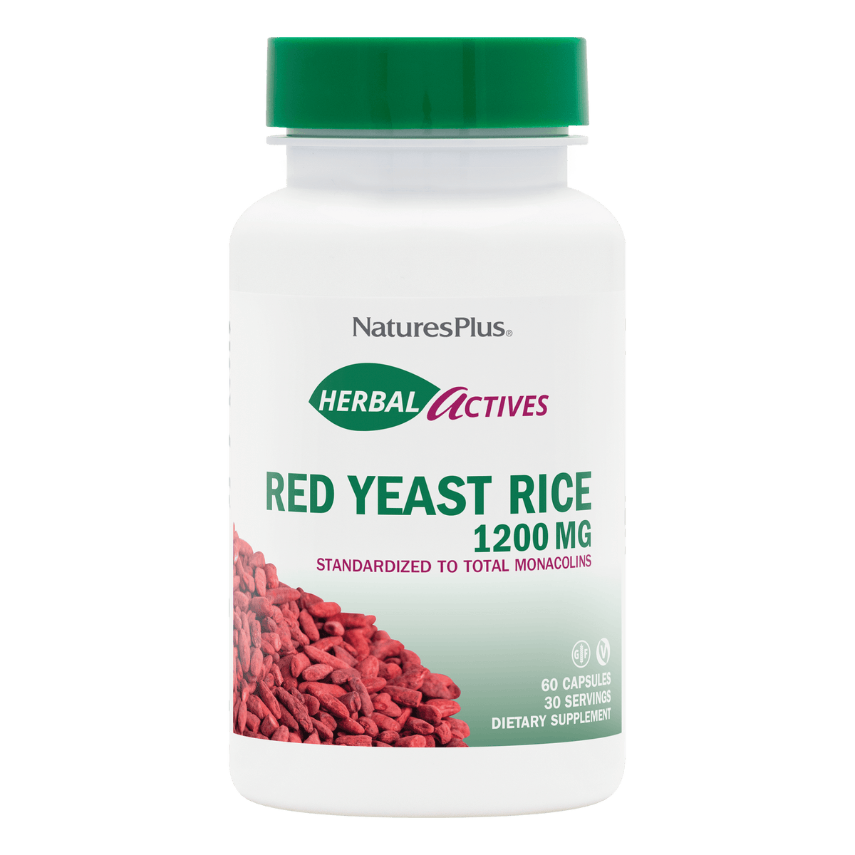 NaturesPlus Herbal Actives Red Yeast Rice Capsules