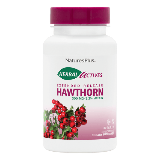 NaturesPlus Herbal Actives Hawthorn Extended Release Tablets