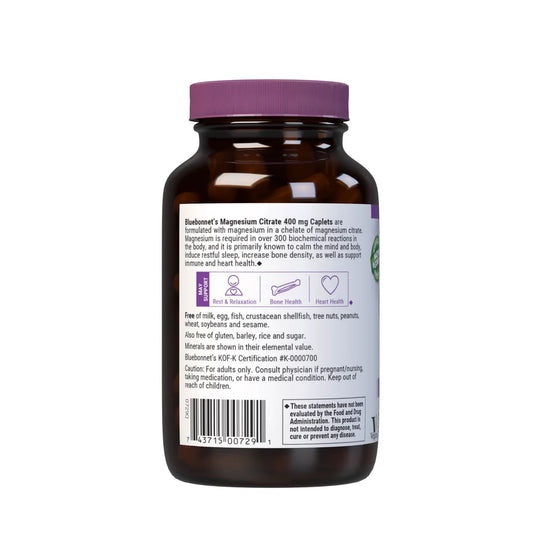 BLUEBONNET MAGNESIUM CITRATE 60 CAPLETS