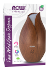 NOW Foods Ultrasonic Faux Wood Grain Essential Oil Diffuser