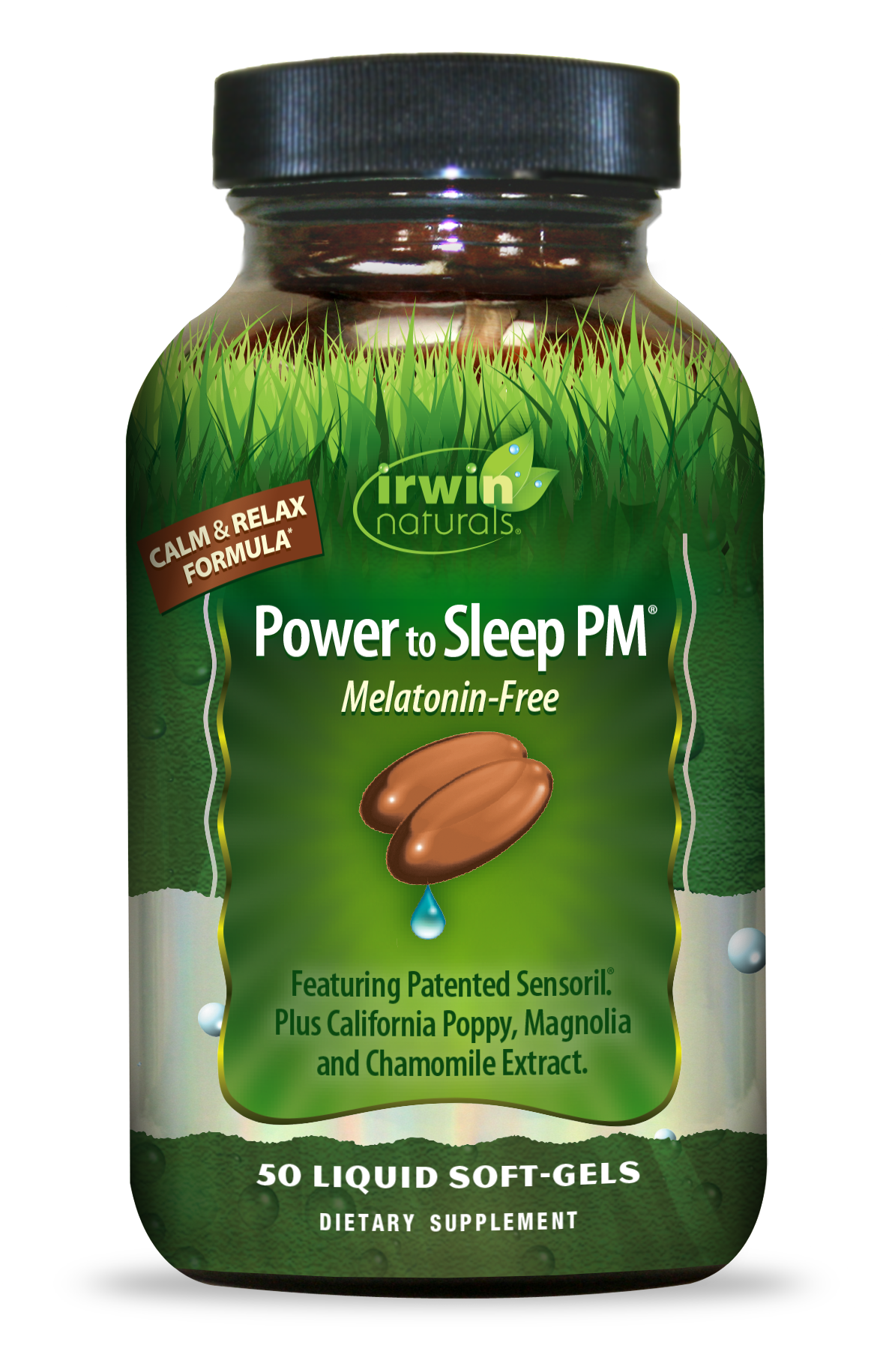 IRWIN NATURALS POWER TO SLEEP PM MELATONIN-FREE 50 SOFT GELS