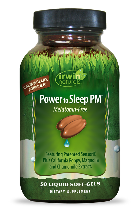 IRWIN NATURALS POWER TO SLEEP PM MELATONIN-FREE 50 SOFT GELS