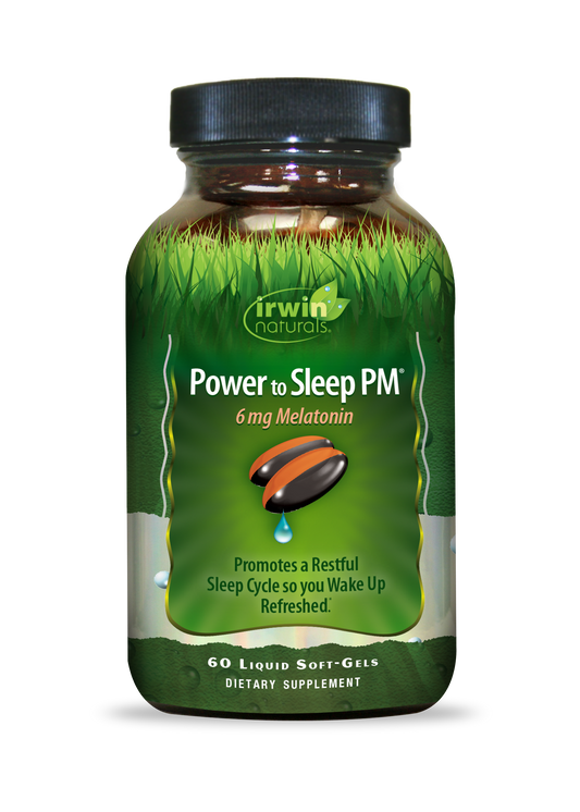 IRWIN NATURALS POWER TO SLEEP MELATONIN 6MG 60 SOFT GELS