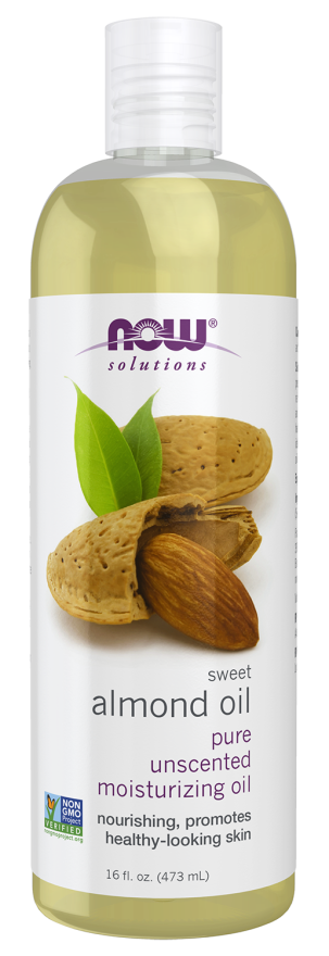NOW SWEET ALMOND OIL PURE ENSCENTED 16 FL. OZ.