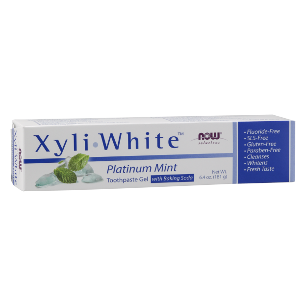 NOW XYLIWHITE™ PLATINUM MINT TOOTHPASTE GEL WITH BAKING SODA