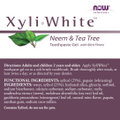 NOW Foods XyliWhite™ Neem & Tea Tree Toothpaste Gel