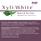 NOW Foods XyliWhite™ Neem & Tea Tree Toothpaste Gel
