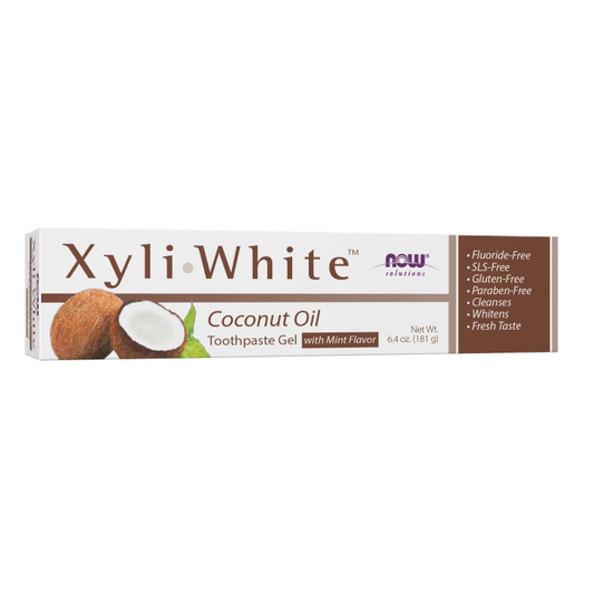 NOW XYLIWHITE COCONUT OIL TOOTHPASTE 6.4 OZ