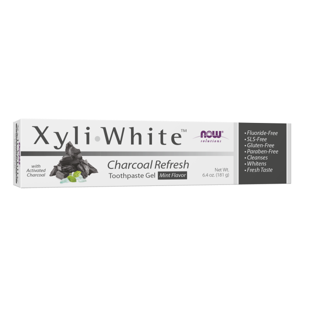 NOW XYLIWHITE™ CHARCOAL REFRESH TOOTHPASTE GEL